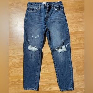 UC-Bohme, premium denim - size 27, denim jeans, slight ripped style, 100% cotton